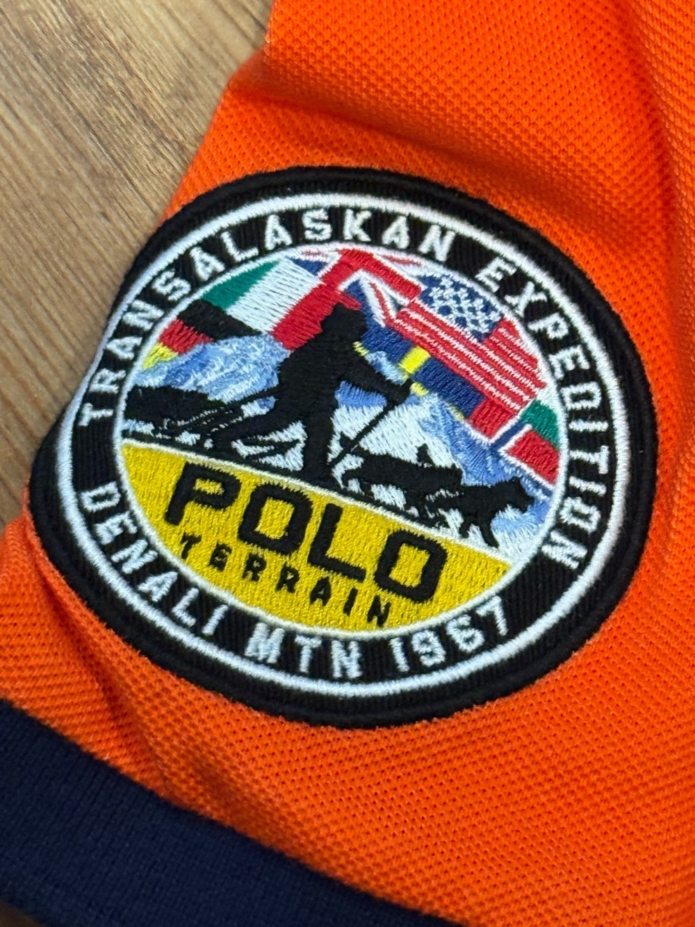 Polo by Ralph Lauren Orange Polo Terrain Climbing Graphic Shirt - Picture 3 of 9
